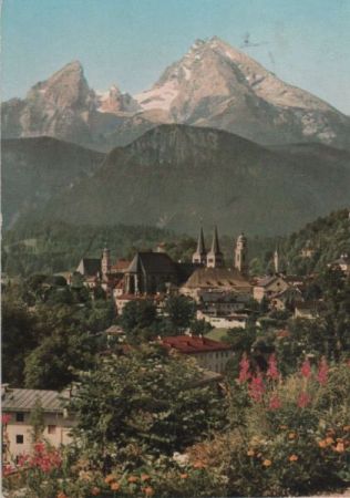 Berchtesgaden - mit Watzmann - 1959 Berchtesgaden - mit Watzmann - 1959