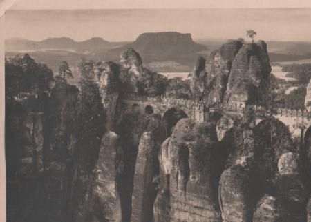 Königstein - Elbsandsteingebirge - Bastei-Brücke - ca. 1955 Königstein - Elbsandsteingebirge - Bastei-Brücke - ca. 1955