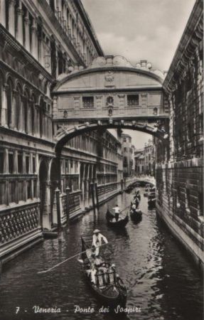 Italien - Venedig - Ponte dei Sospiri - 1958 Italien - Venedig - Ponte dei Sospiri - 1958