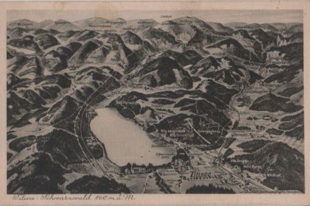 Titisee - Relief - ca. 1950 Titisee - Relief - ca. 1950