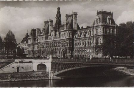 Frankreich - Paris - Hotel-de-Ville - ca. 1955 Frankreich - Paris - Hotel-de-Ville - ca. 1955