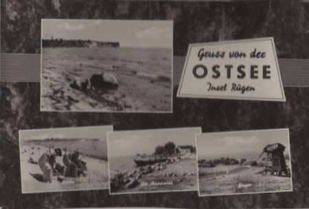 Rügen - u.a. Blick vom Strand - 1966 Rügen - u.a. Blick vom Strand - 1966
