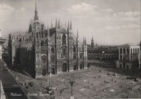 Italien - Mailand Milano - Piazza Duomo - ca. 1960 Italien - Mailand Milano - Piazza Duomo - ca. 1960