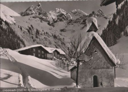 Oberstdorf-Einödsbach - mit Mädelegabel - ca. 1955 Oberstdorf-Einödsbach - mit Mädelegabel - ca. 1955