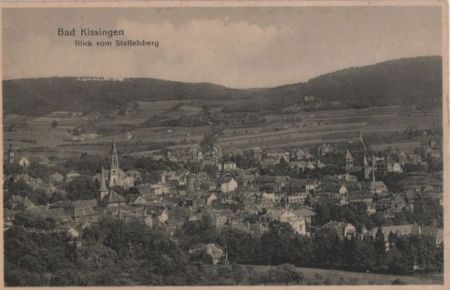 Bad Kissingen - Blick vom Staffelsberg - ca. 1935 Bad Kissingen - Blick vom Staffelsberg - ca. 1935
