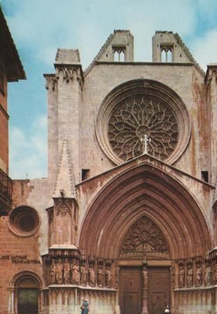 Spanien - Tarragona - Kathedrale Fassade - ca. 1975 Spanien - Tarragona - Kathedrale Fassade - ca. 1975