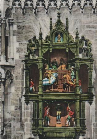 München - Glockenspiel am Rathausturm - ca. 1975 München - Glockenspiel am Rathausturm - ca. 1975