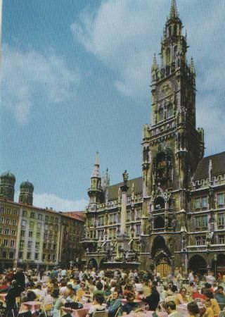 München - Marienplatz mit Rathaus - ca. 1985 München - Marienplatz mit Rathaus - ca. 1985