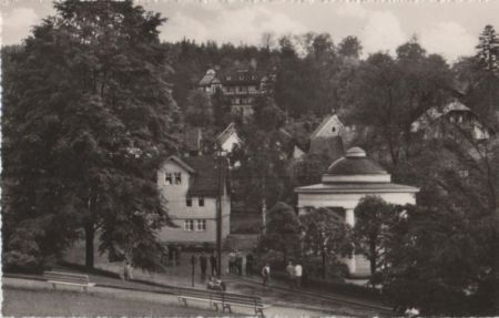 Liebenstein bei Arnstadt - Blick zum Kurheim Thüringen - 1967 Liebenstein bei Arnstadt - Blick zum Kurheim Thüringen - 1967