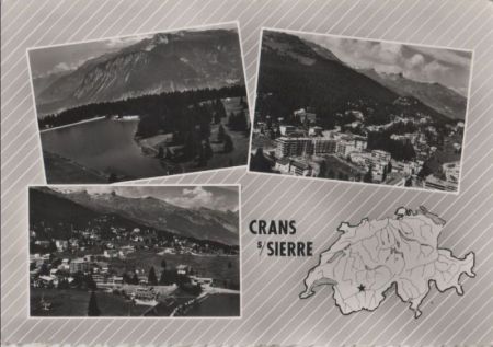 Schweiz - Crans-sur-Sierre - En avion - 1963 Schweiz - Crans-sur-Sierre - En avion - 1963