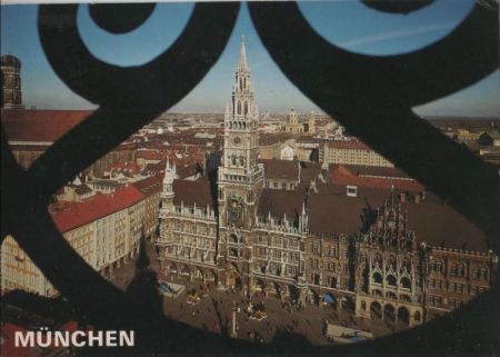 München - Blick auf Marienplatz - 1987 München - Blick auf Marienplatz - 1987