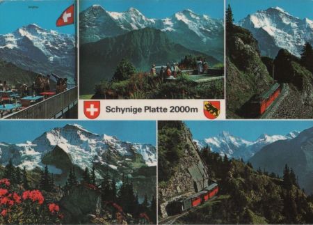 Schweiz - Schynige Platte - mit 5 Bildern - 1987 Schweiz - Schynige Platte - mit 5 Bildern - 1987