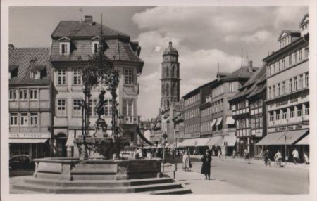 Göttingen - Das Gänseliesel und die Weenderstraße - ca. 1960 Göttingen - Das Gänseliesel und die Weenderstraße - ca. 1960