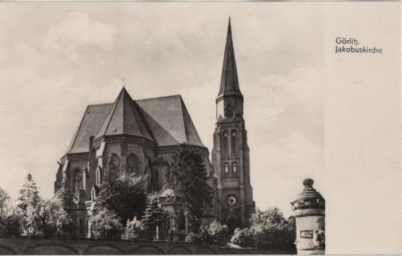 Görlitz - Jakobuskirche - ca. 1955 Görlitz - Jakobuskirche - ca. 1955
