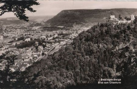 Geislingen - Blick vom Ödenturm - ca. 1965 Geislingen - Blick vom Ödenturm - ca. 1965