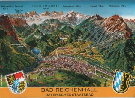Bad Reichenhall - Relief-Karte - ca. 2000 Bad Reichenhall - Relief-Karte - ca. 2000
