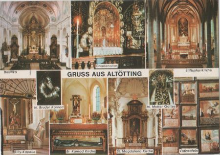 Altötting - u.a. Br. Konrad Kirche - 1985 Altötting - u.a. Br. Konrad Kirche - 1985