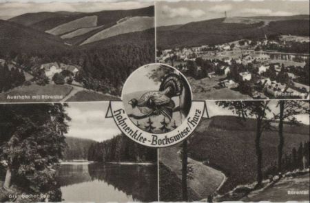 Goslar Hahnenklee - Bockswiese, u.a. Grumbacher See - ca. 1960 Goslar Hahnenklee - Bockswiese, u.a. Grumbacher See - ca. 1960