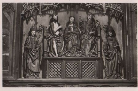 Alpirsbach - Klosterkirche, Hochaltar, Marienkrönung - ca. 1960 Alpirsbach - Klosterkirche, Hochaltar, Marienkrönung - ca. 1960