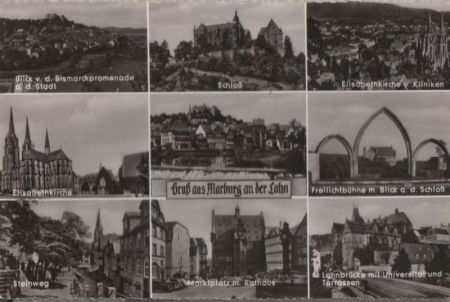 Marburg - u.a. Schloß - 1957 Marburg - u.a. Schloß - 1957