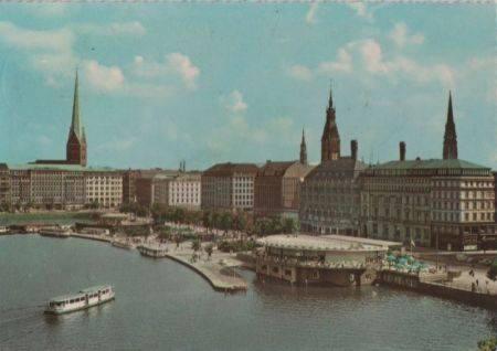 Hamburg - Jungfernstieg - 1962 Hamburg - Jungfernstieg - 1962