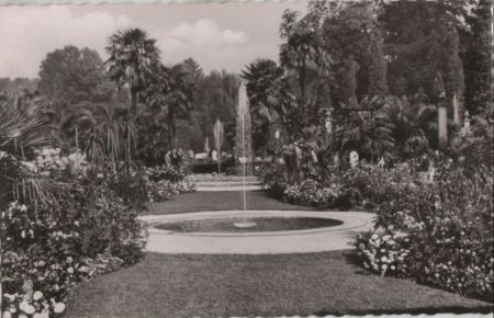 Bad Pyrmont - Partie am Palmengarten - 1955 Bad Pyrmont - Partie am Palmengarten - 1955
