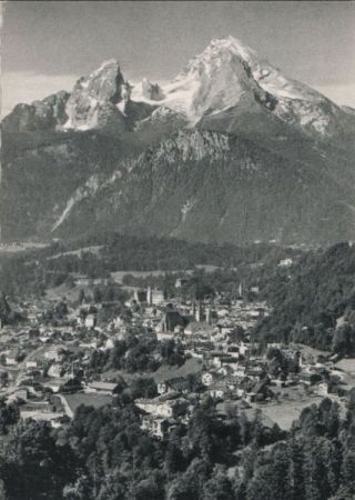 Berchtesgaden - Ort mit Watzmann - ca. 1965 Berchtesgaden - Ort mit Watzmann - ca. 1965