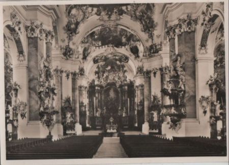 Ottobeuren - Inneres der Basilika - ca. 1960 Ottobeuren - Inneres der Basilika - ca. 1960