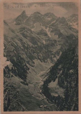 Oberstdorf-Einödsbach - und Mädelegabelgruppe - ca. 1935 Oberstdorf-Einödsbach - und Mädelegabelgruppe - ca. 1935