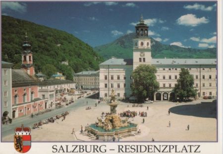 Österreich - Salzburg - Residenzplatz - ca. 1985 Österreich - Salzburg - Residenzplatz - ca. 1985