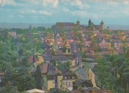 Blick zur Burg in Nürnberg - 1961 Blick zur Burg in Nürnberg - 1961