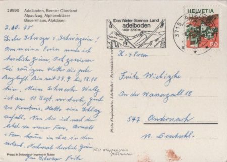 Adelboden - Schweiz - 4 Bilder
