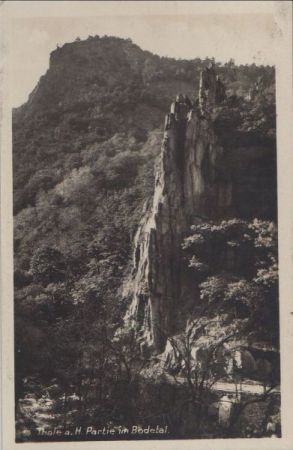 Thale - Partie im Bodetal - ca. 1950 Thale - Partie im Bodetal - ca. 1950