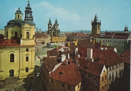 Tschechien - Prag - Praha - Durchblick auf den Altstädter Ring - ca. 1980 Tschechien - Prag - Praha - Durchblick auf den Altstädter Ring - ca. 1980
