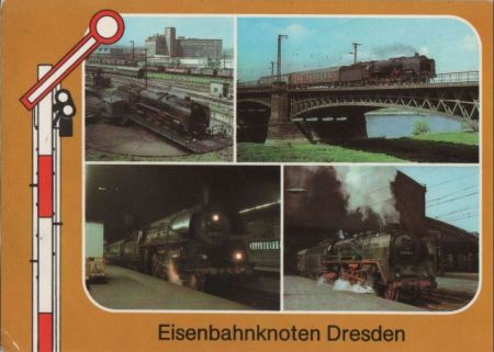 Dresden - Eisenbahnknoten, u.a. Bahnbetriebswerk - 1986 Dresden - Eisenbahnknoten, u.a. Bahnbetriebswerk - 1986
