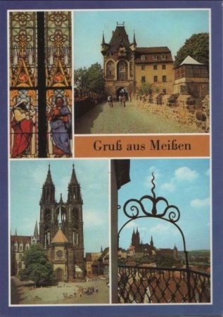 Meißen - u.a. Aufgang zum Dom - 1988 Meißen - u.a. Aufgang zum Dom - 1988