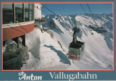 Österreich - St. Anton - Vallugabahn - ca. 1985 Österreich - St. Anton - Vallugabahn - ca. 1985