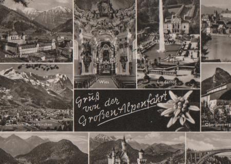 Garmisch-Partenkirchen - Alpenfahrt u.a. Füssen - 1962 Garmisch-Partenkirchen - Alpenfahrt u.a. Füssen - 1962