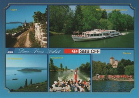 Schweiz - Broye - Dre-Seen-Fahrt - ca. 1985 Schweiz - Broye - Dre-Seen-Fahrt - ca. 1985