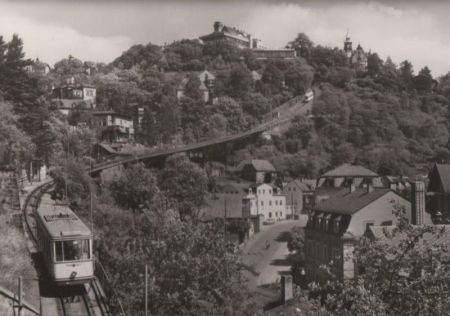 Dresden - Loschwitz, Blick zum Luisenhof - 1985 Dresden - Loschwitz, Blick zum Luisenhof - 1985