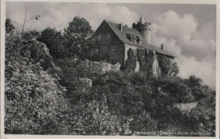 Bad Blankenburg - Ruine Greifenstein - ca. 1955 Bad Blankenburg - Ruine Greifenstein - ca. 1955