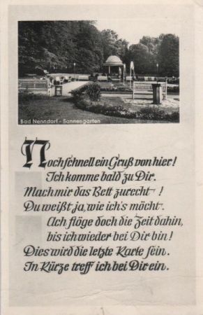 Bad Nenndorf - Sonnengarten - ca. 1955 Bad Nenndorf - Sonnengarten - ca. 1955