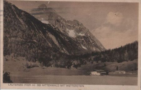Lautersee - bei Mittenwald - 1930 Lautersee - bei Mittenwald - 1930