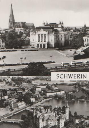 Schwerin - Museum und Dom - ca. 1975 Schwerin - Museum und Dom - ca. 1975