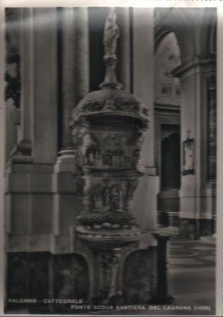 Italien - Palermo - Cattedrale, Fonte Aqua Santierra del Laurana - ca. 1960 Italien - Palermo - Cattedrale, Fonte Aqua Santierra del Laurana - ca. 1960