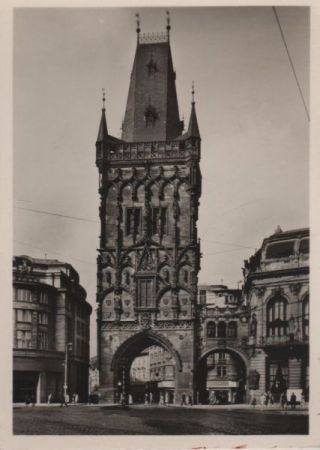 Tschechien - Prag - Praha - Pohled na Prasnou branu z Hybernske ulice - 1964 Tschechien - Prag - Praha - Pohled na Prasnou branu z Hybernske ulice - 1964