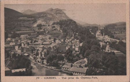 Frankreich - Lourdes - Vue prise du Chateau-Fort - 1939 Frankreich - Lourdes - Vue prise du Chateau-Fort - 1939