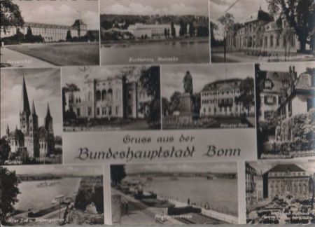 Bonn - u.a. Markt mit Rathaus - ca. 1960 Bonn - u.a. Markt mit Rathaus - ca. 1960