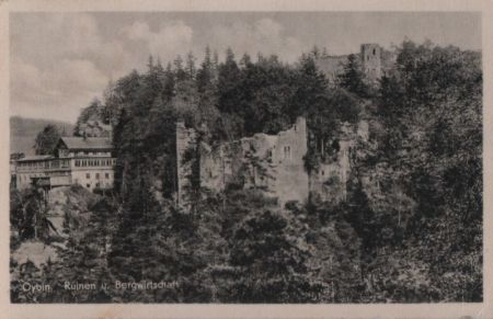 Kurort Oybin - Ruinen und Bergwirtschaft - 1956 Kurort Oybin - Ruinen und Bergwirtschaft - 1956