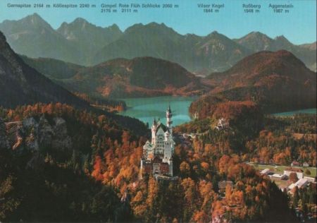 Schwangau Neuschwanstein - mit Hohenschwangau - ca. 1985 Schwangau Neuschwanstein - mit Hohenschwangau - ca. 1985